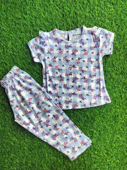 Floral Fancy Sleeve Pant Sets PFS008