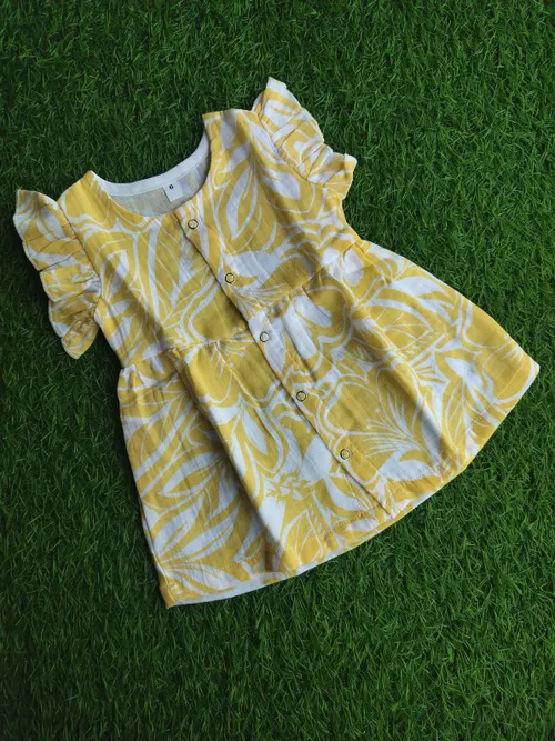 Sunny Swirl Muslin Frock