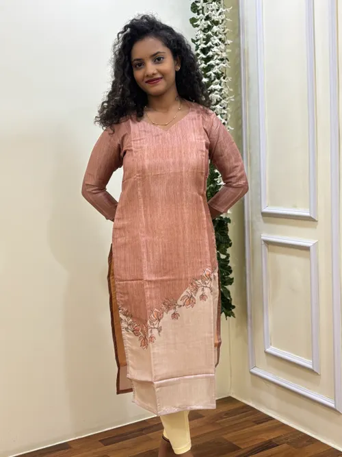 Tissue Kurti With Dupatta