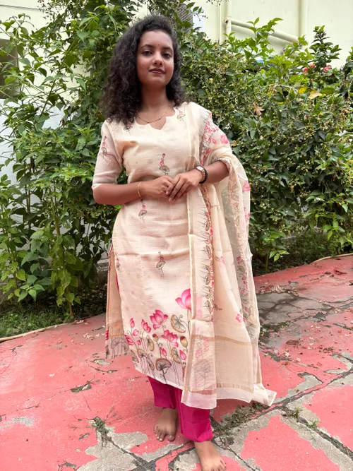 Lotus printed 3 piece Suit 