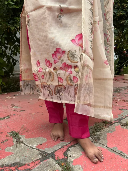 Lotus printed 3 piece Suit 