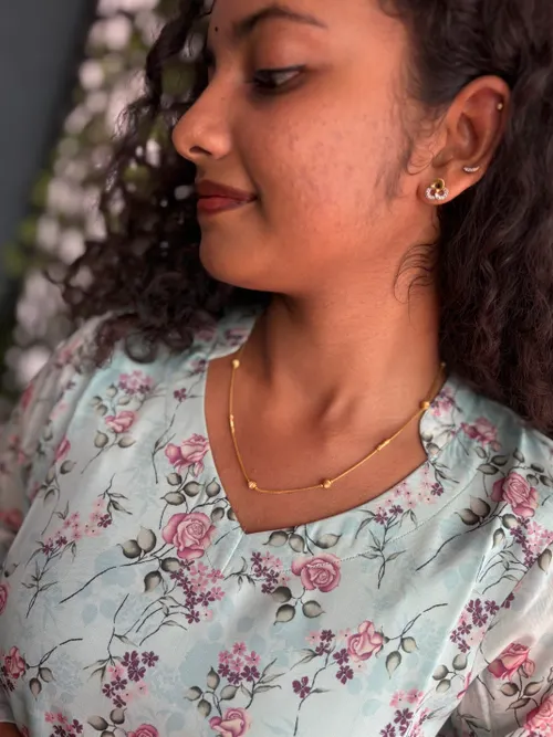 Banarasi Kurti with Border Blue