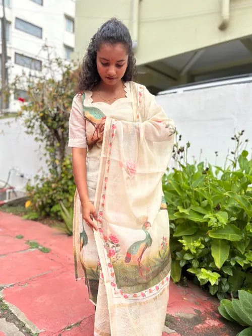 Peacock print 3 pcs set