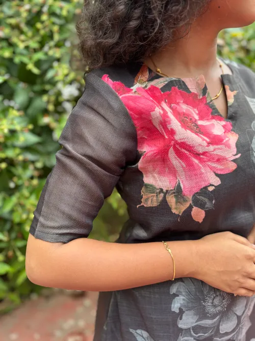 Black Bloom 3 piece Suit