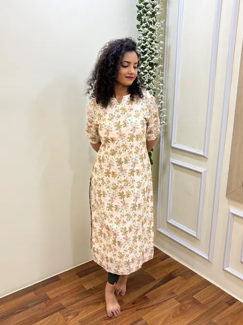 Linen Kurti Beige
