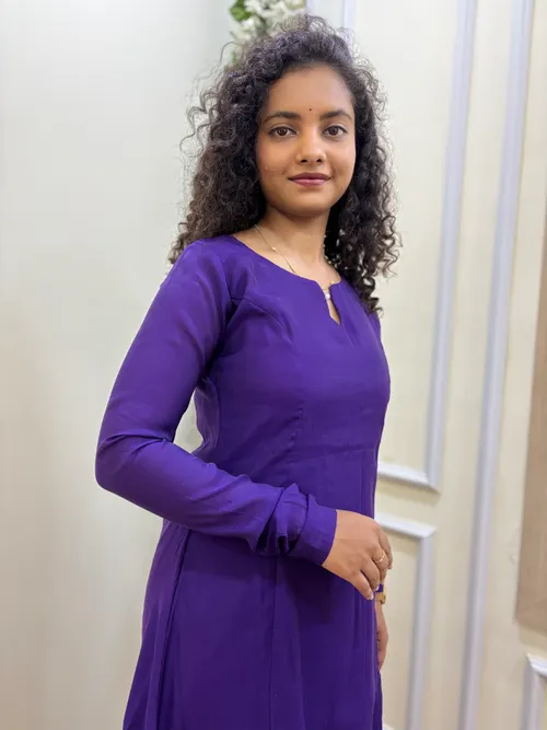 Purple A Line Kurti