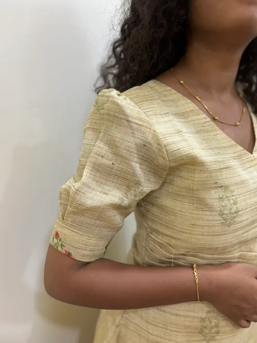 Khadi Printed Kurti with dupatta