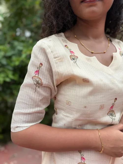 Lotus printed 3 piece Suit 