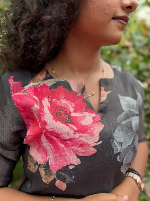 Black Bloom 3 piece Suit