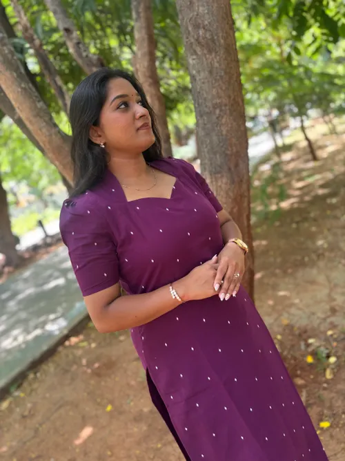 "Purple" Handloom Cotton Co ords set