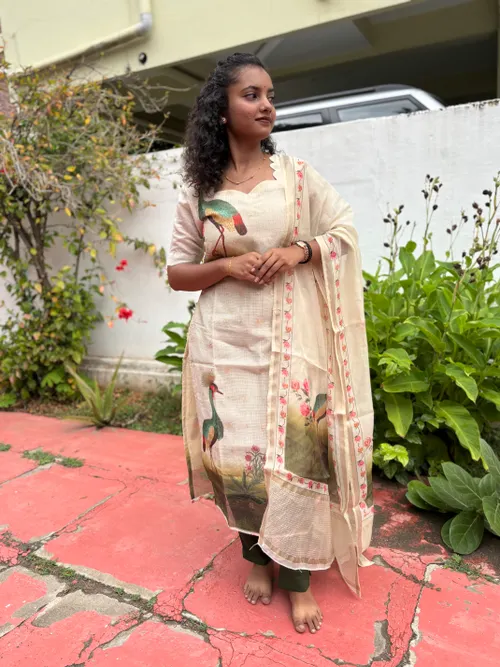 Peacock print 3 pcs set