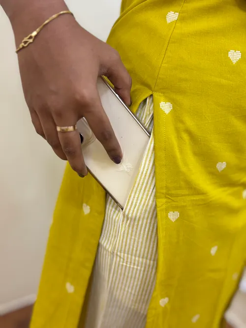 Mustard Yellow Handloom Cotton Coords