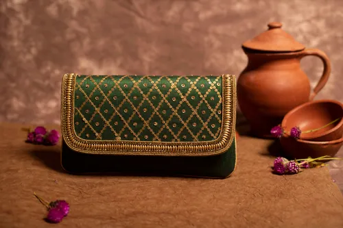 Green Clutch Bag