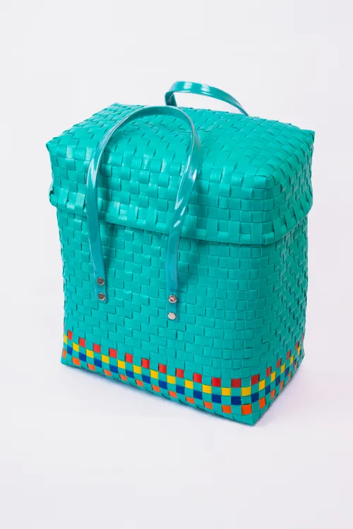 5Colour set of 5 Chettinad Baskets with lids