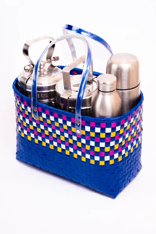 Blue chettinad lunch basket