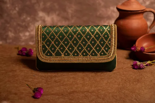 Green Clutch Bag