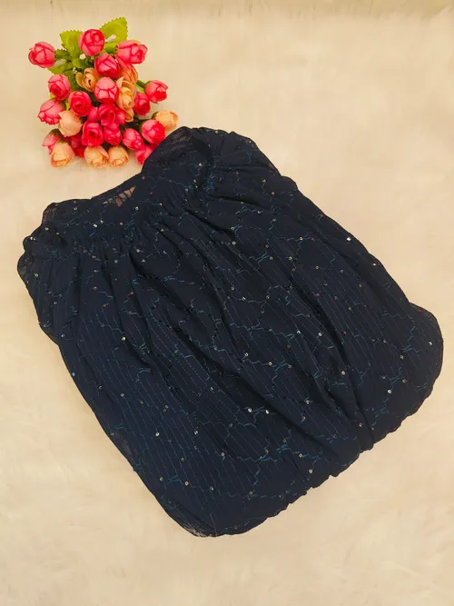 NAVY BLUE GEOGRATTE WITH HIP ELASTIC WW02