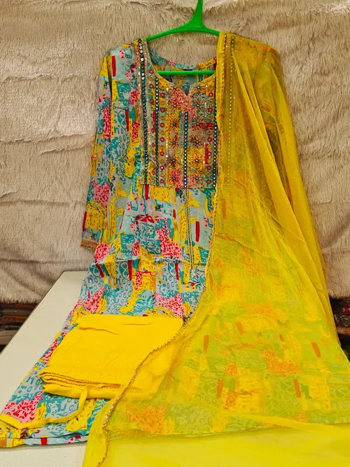 MULTI COLOUR KURTI SET KS033