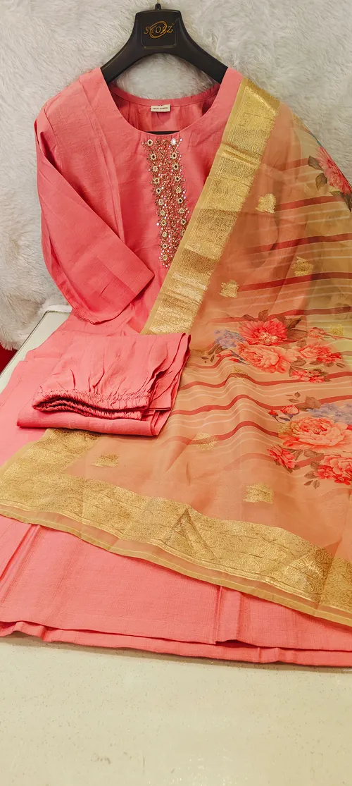PREMIUM PINK KURTI SET KS22