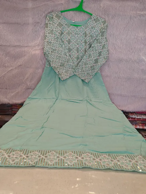 CHICKEN KARI WORK ANARKALI KURTI AK16
