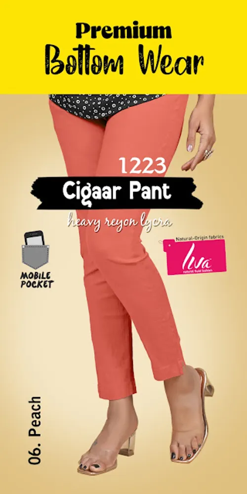 Liva kurti pant - BTM012 / Peach 