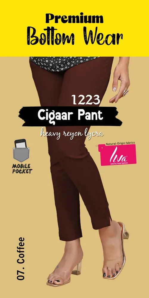 Liva Kurti pant - BTM003 / Coffee brown 