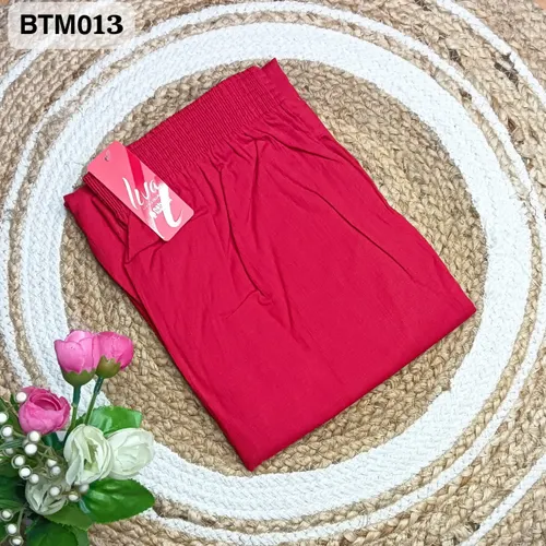 Liva kurti pant - BTM013  / Red