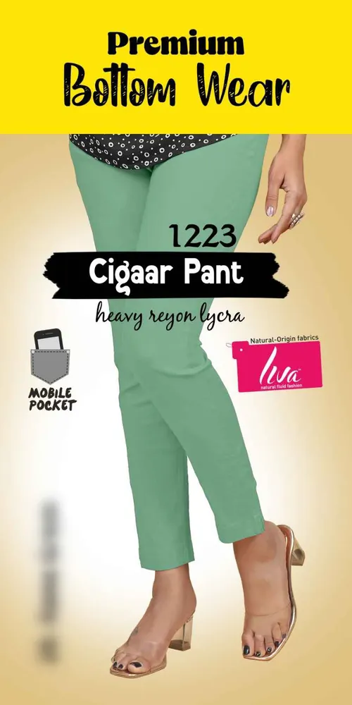 Liva kurti pant -BTM005 / Pista green 