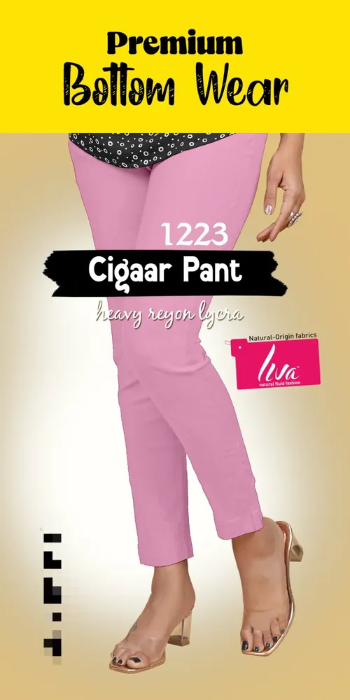 Liva kurti pant - BTM011 / Dusty pink 