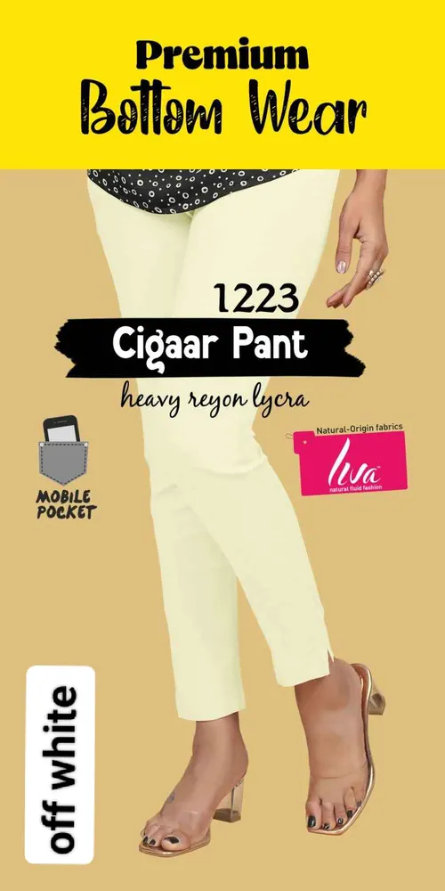 Liva kurti pant - BTM008 / Off-white 