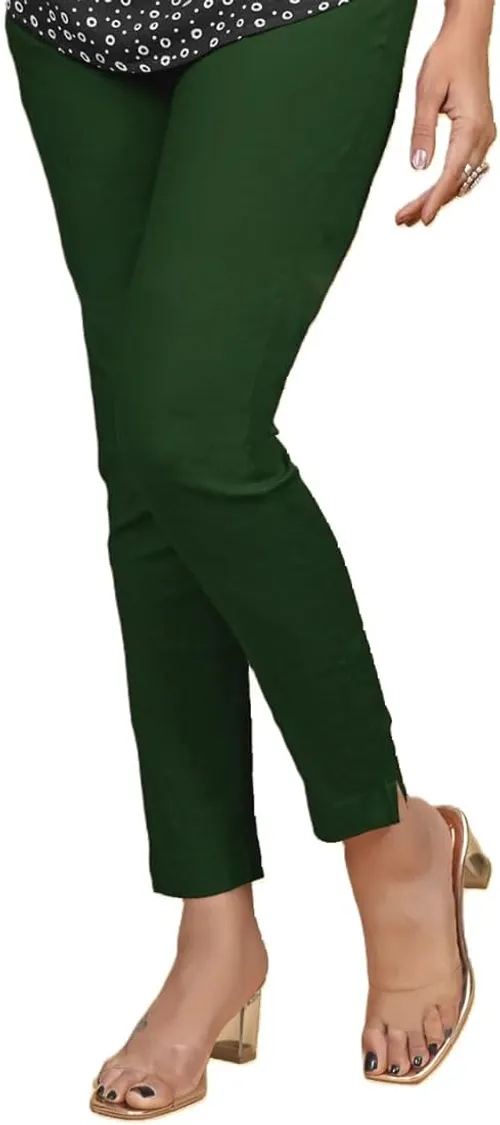 Liva kurti pant - BTM017 / Bottle green 