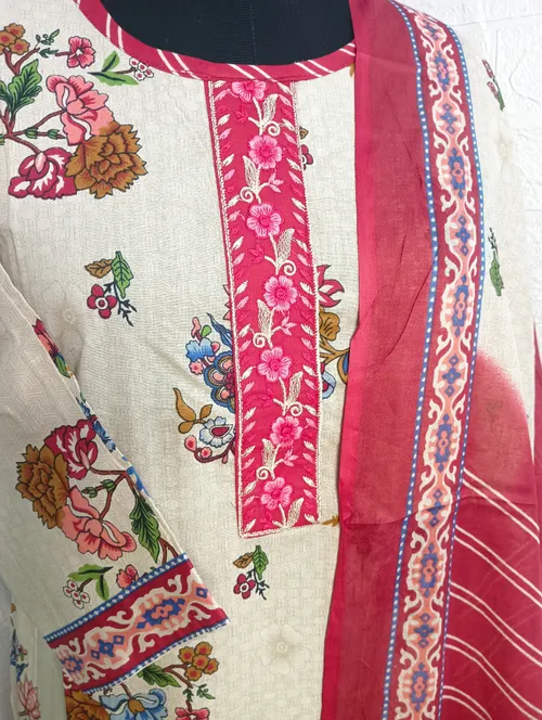 Premium cotton 3pc set / SET008 - Beige colour 