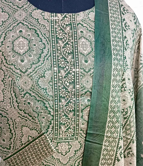 Premium cotton 3pc set/ SET005 - Bottle green 