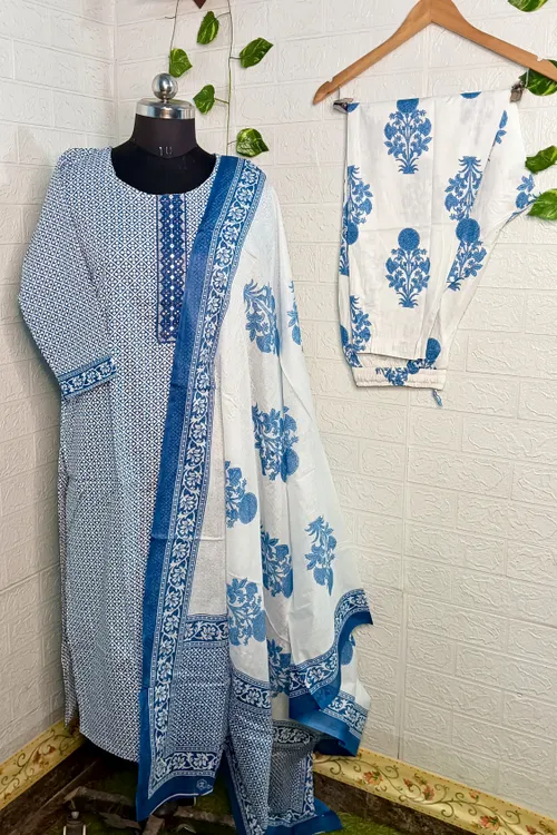 Premium cotton 3pc set / SET003 - Royal blue