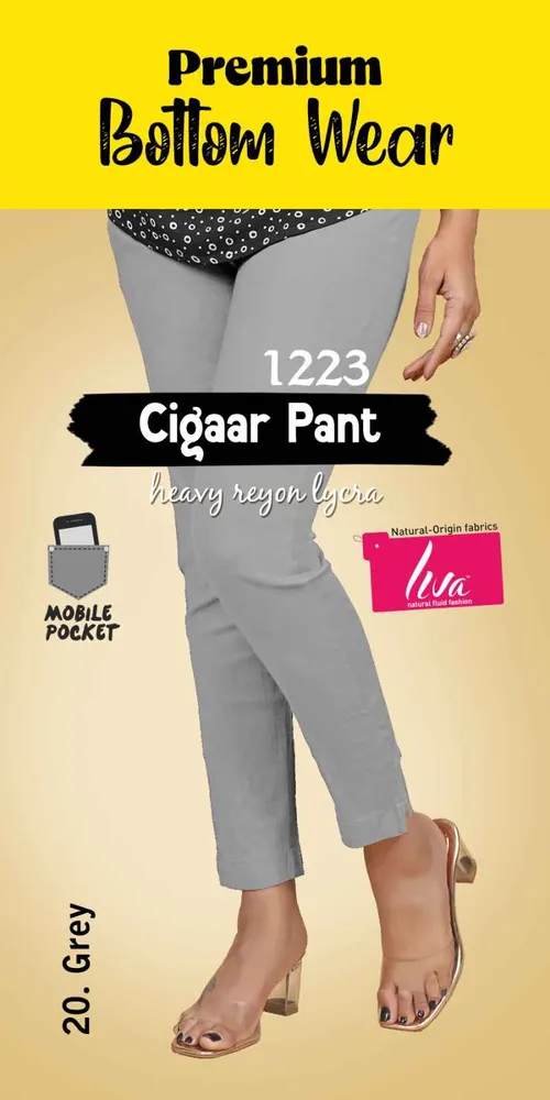 Liva kurti pant - BTM004 / Gray