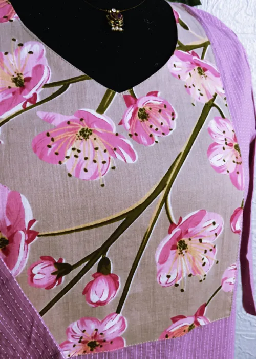 Kantha Cotton Kurtis KC07 - Baby pink 